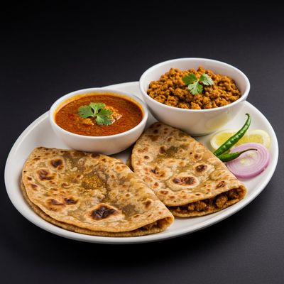 2 Pcs Rumali Roti +kheema Maslala